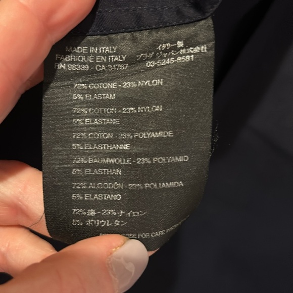 Prada women’s cotton blouse with tone on tone logo on pocket - Picture 4 of 4